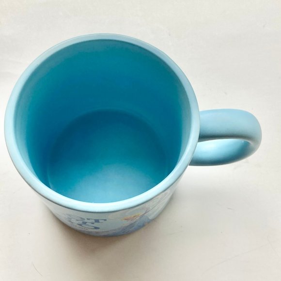 Disney Elsa Frozen Coffee Tea Mug Cup Ceramic LET IT GO Light Blue Hallmark Big - Picture 7 of 14